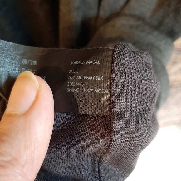 Calvin Klein Medium Mulberry Silk Wool Modal Knee Length Tank Dress Grey Capsule - Picture 5 of 6